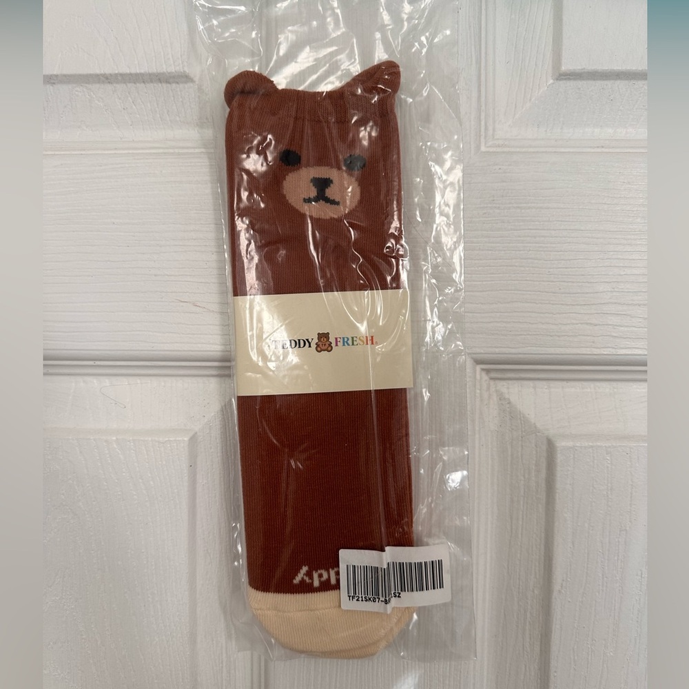 Teddy Fresh Bear Socks, one size